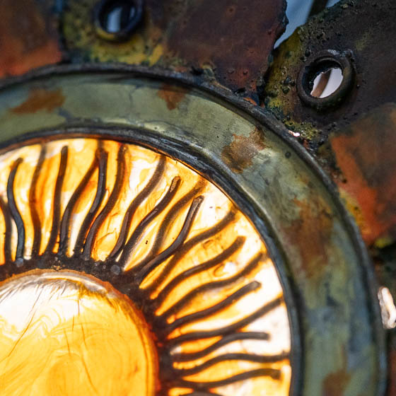 Sol de San Juan, escultura de Oscar Fontalvo